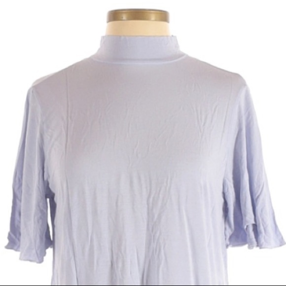 NEW Michael Stars | Tee Triangle Back Blue High Neck - Picture 3 of 4